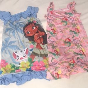 (3) Disney and LEGO girls pajamas